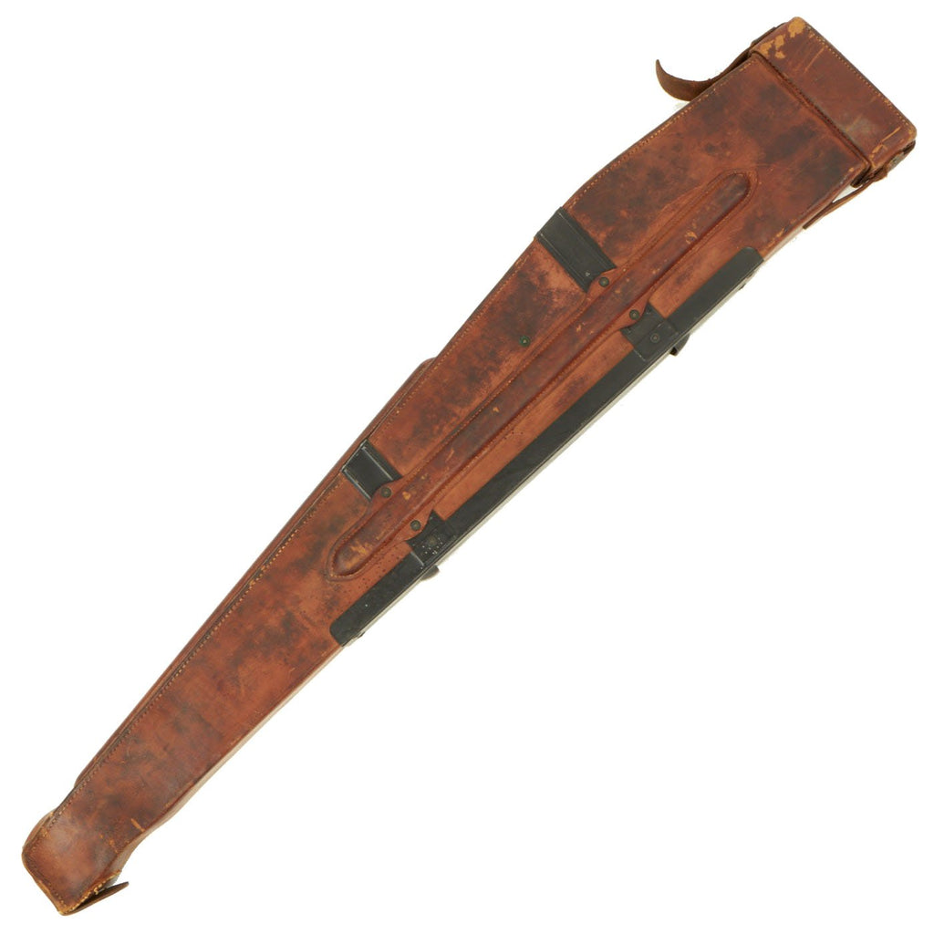 Original U.S. WWII Browning Automatic Rifle (BAR) Rigid Leather Scabbard by BOYT - dated 1943 Original Items