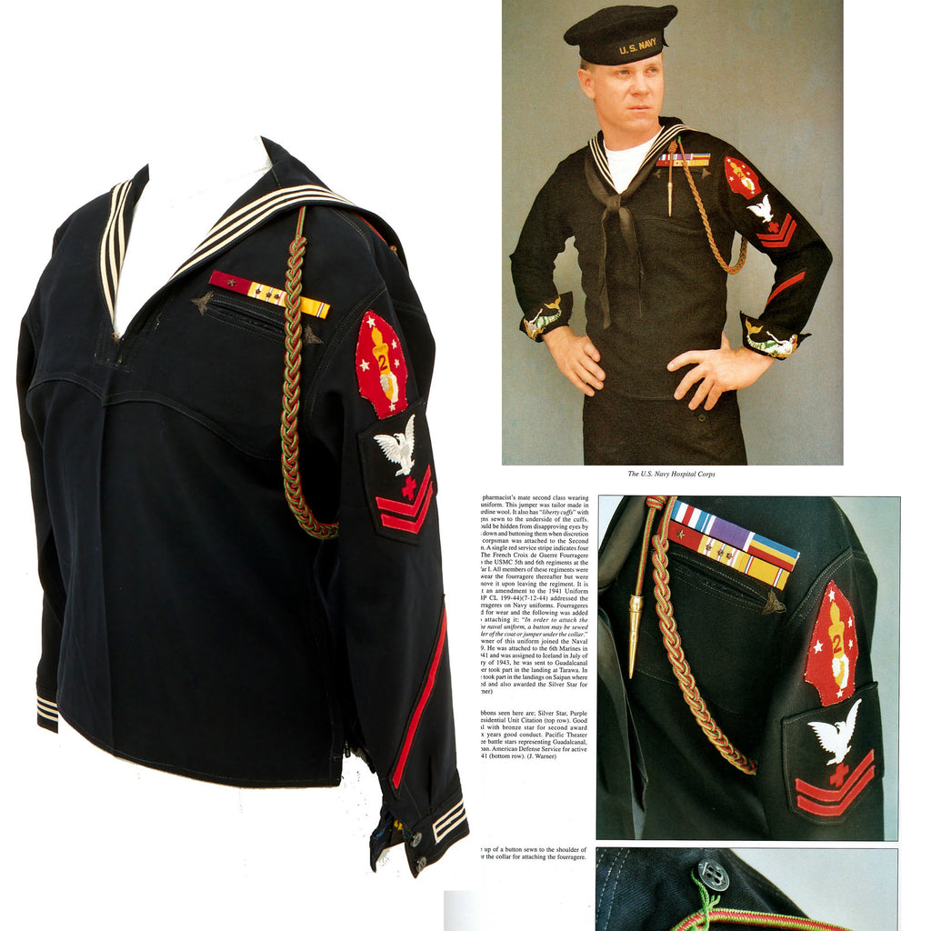 Original U.S. WWII Navy Pharmacist 2nd Class Dress Blue Uniform Jumper International Military Antiques Original U.S. WWII Navy Pharmacist 2nd Class Dress Blue Uniform Jumper International Military Antiques