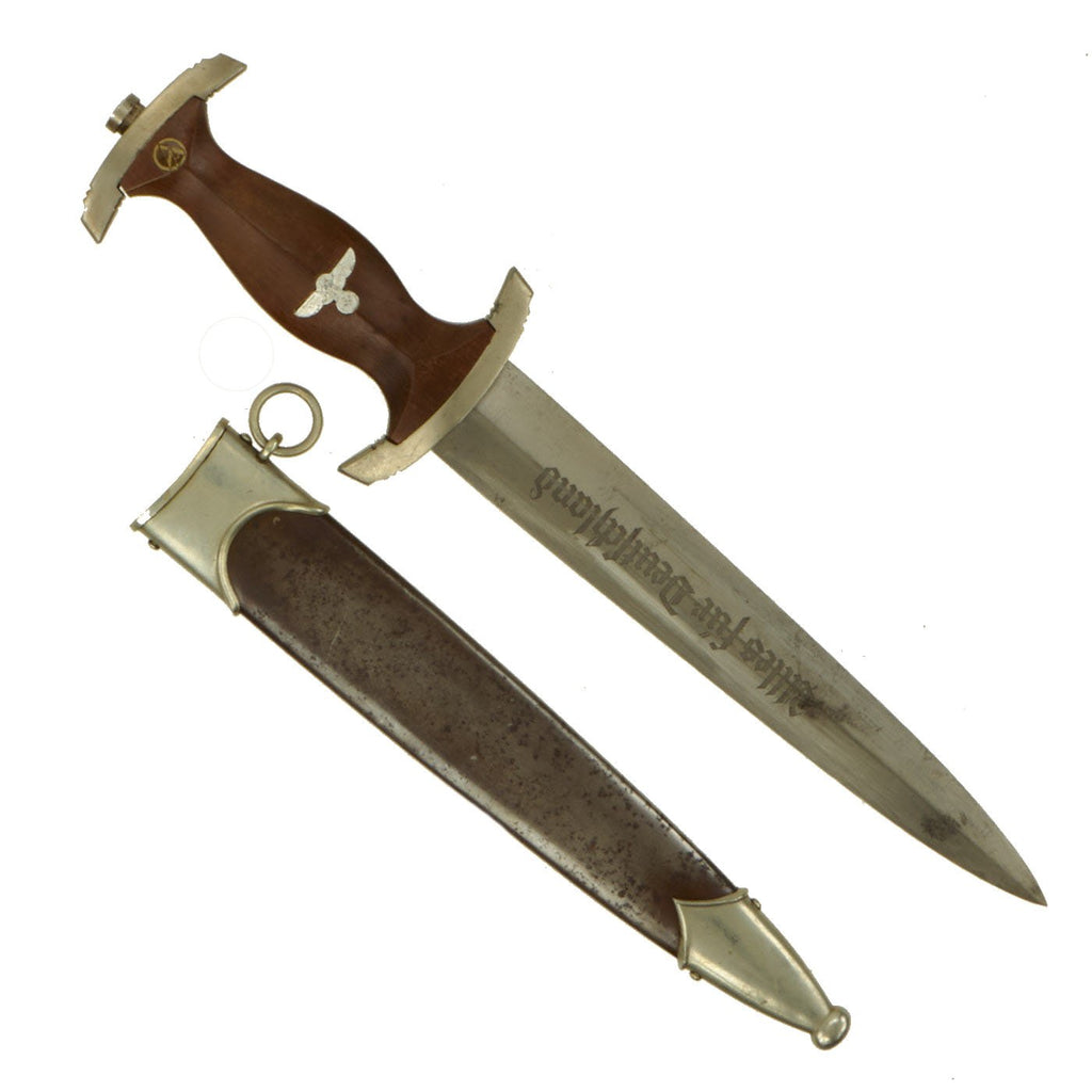 Original German WWII 1941 dated SA Dagger by Tigerwerk Lauterjung & Co. with Scabbard - RZM M7/68 Original Items