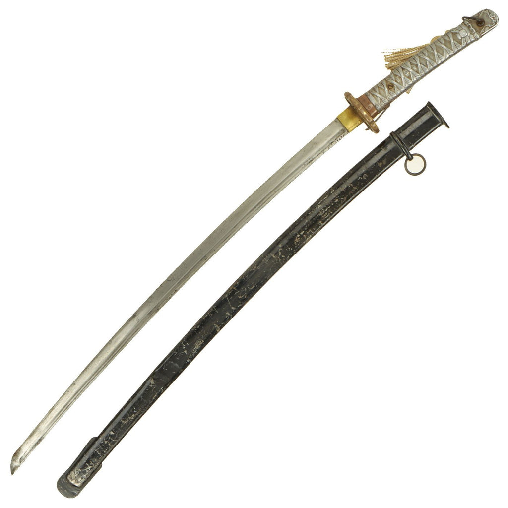 Original WWII Japanese Army Type 95 Aluminum Handle NCO Katana - Matching Number 40961 Original Items
