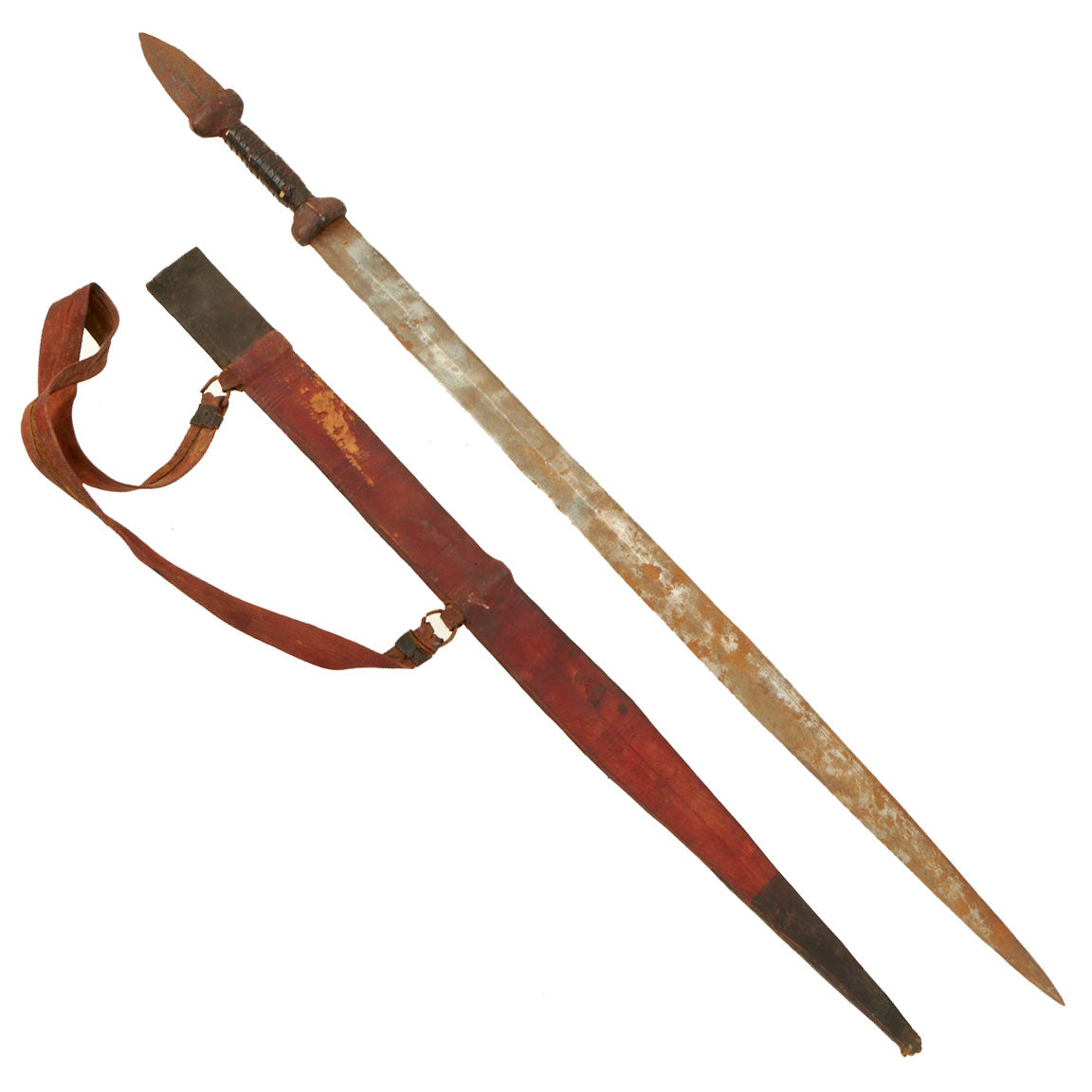 Original 19th Century Sudanese Mahdi Dervish Tebu Short Sword with