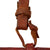 Original 19th Century Sudanese Mahdi Dervish Tebu Short Sword with Leather Scabbard and Sling Original Items