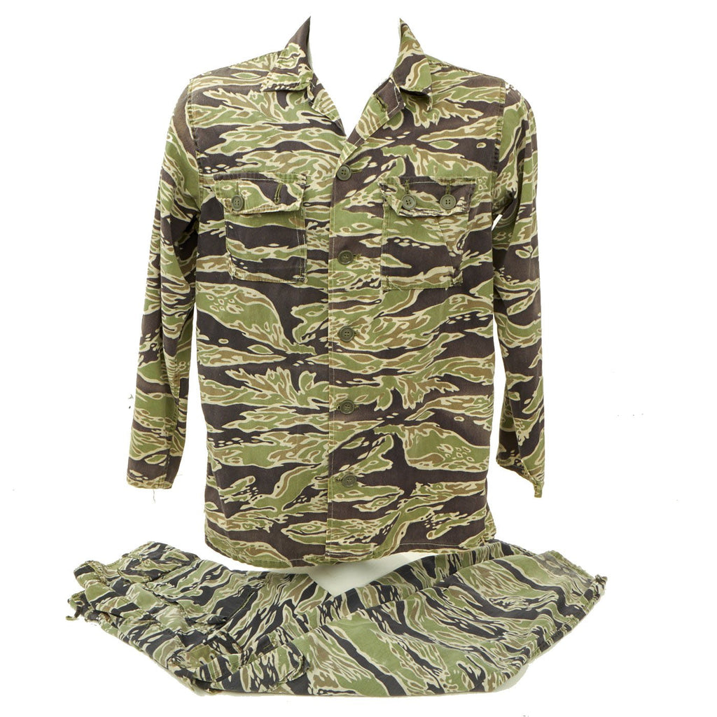 Original U.S. Vietnam War MACV-SOG Special Forces Tiger Stripe Camouflage Fatigue Uniform Original Items