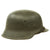 Original German WWII M42 Single Decal Army Heer Helmet with 59cm Liner & Chinstrap - ET66 Original Items