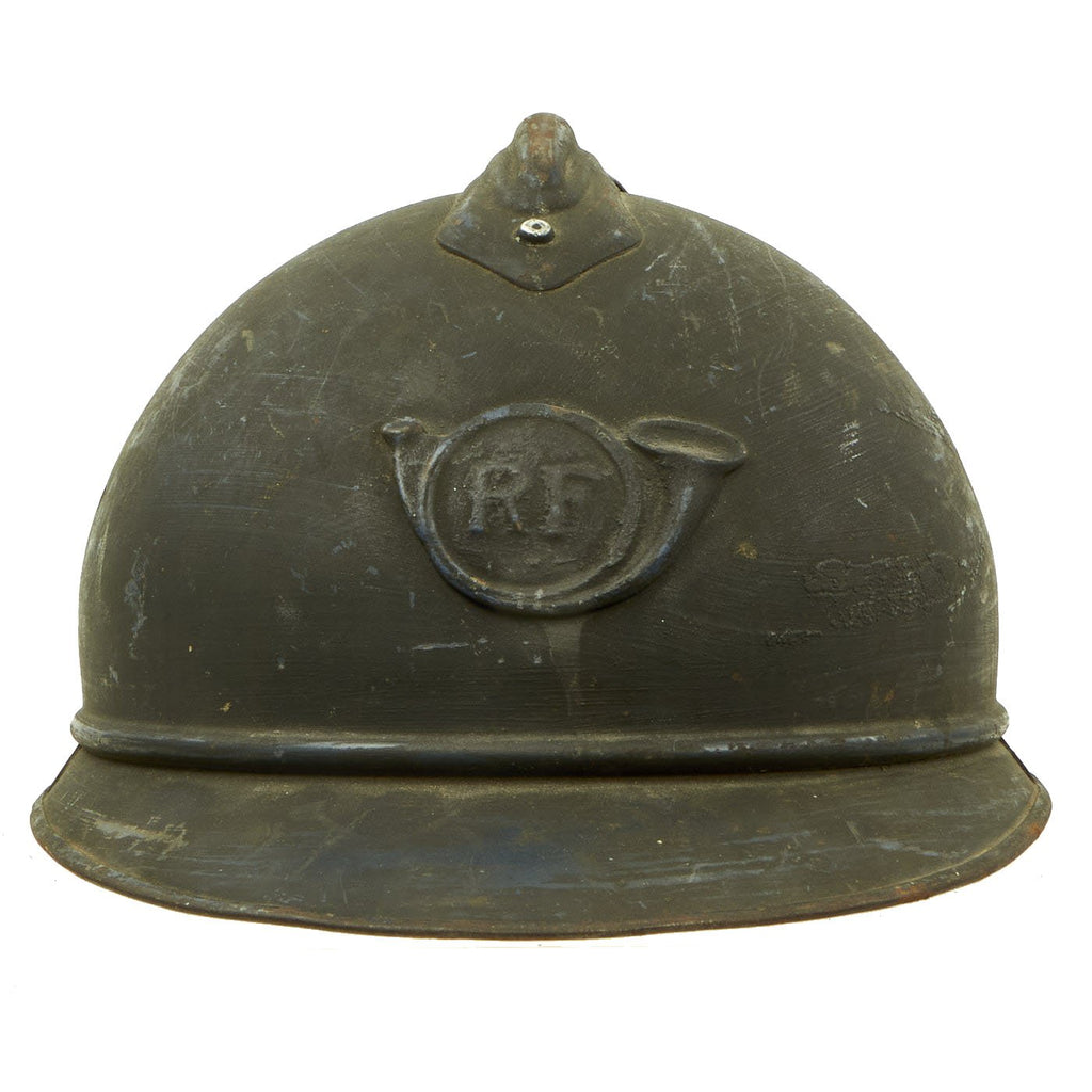 Original French WWI Model 1915 Adrian Mountain Trooper Chasseurs Helmet Original Items