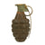 Original U.S. WWII Inert MkII Pineapple Grenade with Yellow Ring & Fuze Original Items
