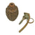 Original U.S. WWII Inert MkII Pineapple Grenade with Yellow Ring & Fuze Original Items