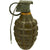Original U.S. WWII Inert MkII Pineapple Grenade with Yellow Ring & M10A3/M200A1 Fuze Original Items