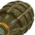 Original U.S. WWII Inert MkII Pineapple Grenade with Yellow Ring & M10A3/M200A1 Fuze Original Items