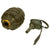 Original U.S. WWII Inert MkII Pineapple Grenade with Yellow Ring & M10A3/M200A1 Fuze Original Items