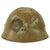 Original French WWII Model 1935 Tanker Armored Vehicle Helmet with R.F. Badge Original Items