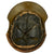 Original French WWII Model 1935 Tanker Armored Vehicle Helmet with R.F. Badge Original Items