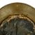 Original French WWII Model 1935 Tanker Armored Vehicle Helmet with R.F. Badge Original Items