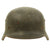 Original German WWII Named Extra Large M35 Single Decal Army Heer Helmet with 60cm Liner - NS68 Original Items