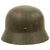 Original German WWII Named Extra Large M35 Single Decal Army Heer Helmet with 60cm Liner - NS68 Original Items