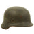 Original German WWII Named Extra Large M35 Single Decal Army Heer Helmet with 60cm Liner - NS68 Original Items
