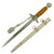 Original WWII German 2nd Model Luftwaffe Dagger with Scabbard & Portepee Original Items