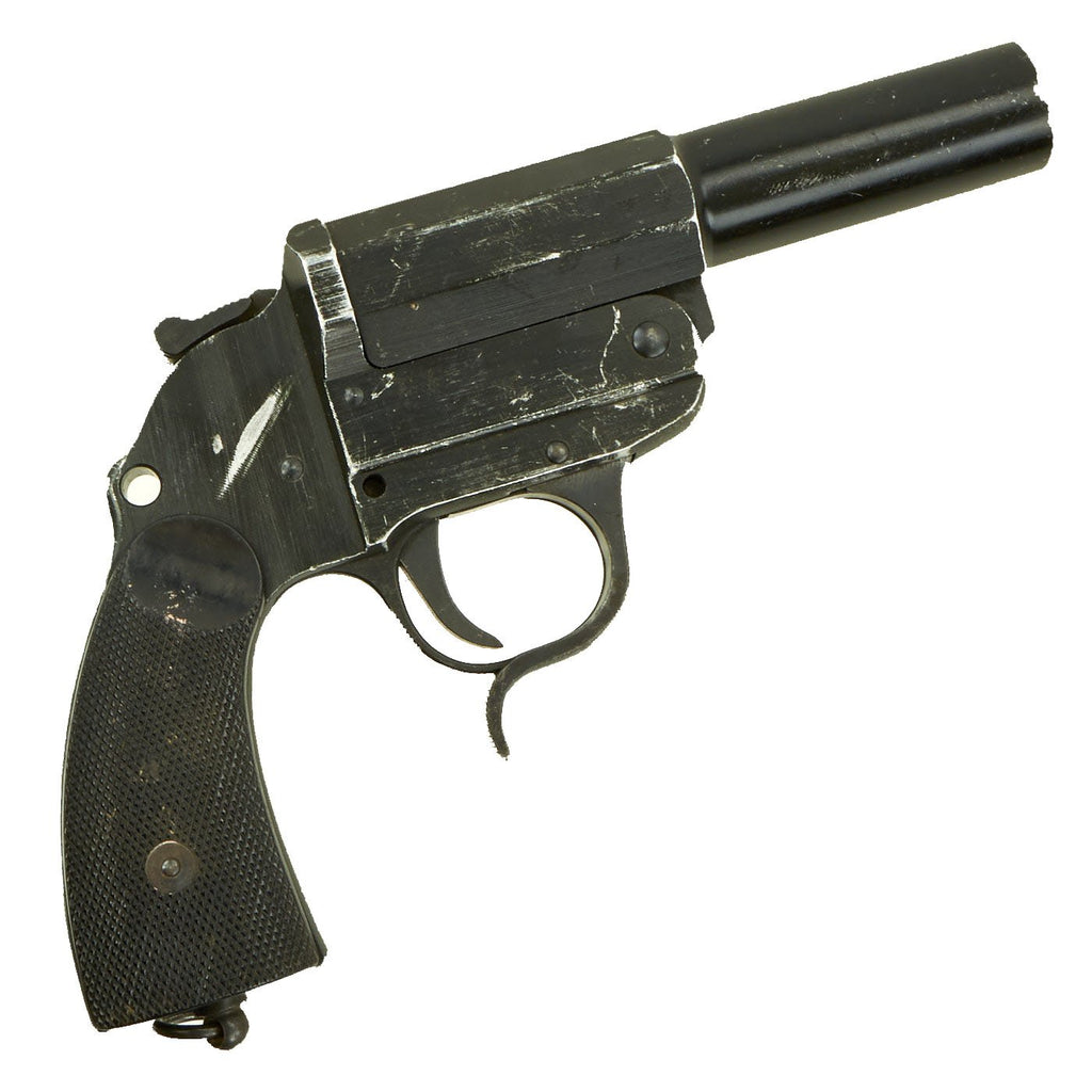 Original German WWII 41 dated Leuchtpistole 34 Heer Signal Flare Pistol by Bernhard Berghaus - Serial 7115b Original Items