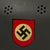 Original German WWII Unissued M34 Civic Square Dip NSDAP Double Decal Protection Police Steel Helmet - size 58 Original Items