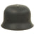 Original German WWII Unissued M34 Civic Square Dip NSDAP Double Decal Protection Police Steel Helmet - size 58 Original Items