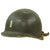 Original U.S. WWII Army M1 Swivel Bale Helmet with Painted  Lieutenant Rank and Invasion Bar Original Items