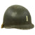 Original U.S. WWII Army M1 Swivel Bale Helmet with Painted  Lieutenant Rank and Invasion Bar Original Items