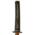 Original Edo Period WWII Reissued Japanese Wakizashi Sword with Handmade Blade and Leather Covered Scabbard Original Items