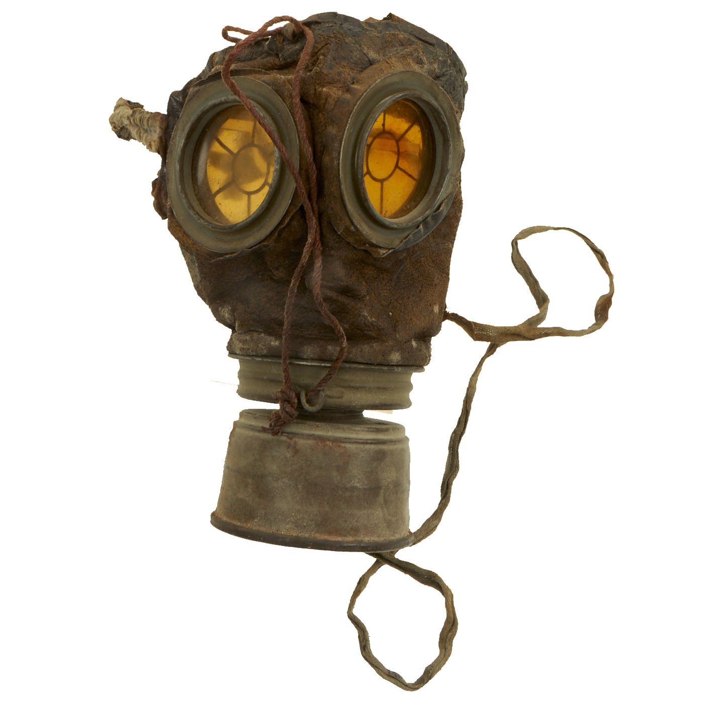 Original Imperial German WWI M1917 Ledermaske Leather Gas Mask