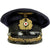 Original German WWII Kriegsmarine Navy Blue Field Grade Officer Visor Cap - Schirmmütze Original Items