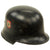 Original German WWII M34 Civic Square Dip NSDAP Double Decal Protection Police Steel Helmet - size 57 Original Items