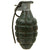 Original U.S. WWII MkII Pineapple Grenade with Cardboard Transport Canister - INERT - Original Items