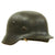 Original German WWII Service Worn M40 Single Decal Luftwaffe Helmet with 57cm Liner - SE64 Original Items