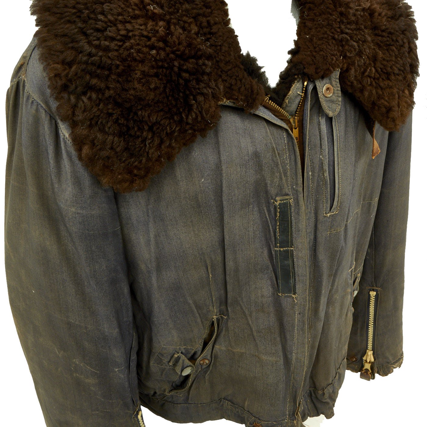 Original German WWII Luftwaffe Pilot Winter Weight Channel Flight Jack ...
