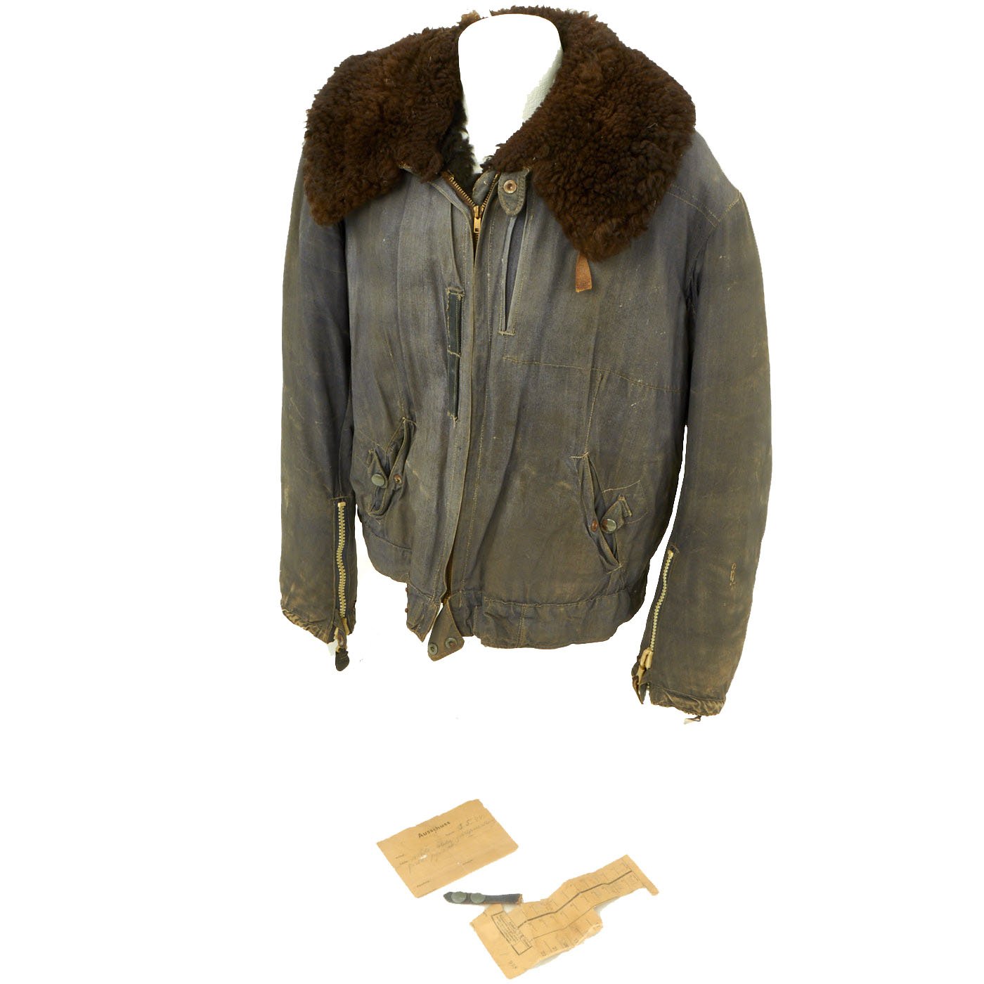 Original German WWII Luftwaffe Pilot Winter Weight Channel Flight Jack ...