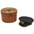 Original WWII Imperial Japanese Navy IJN Officer Visor Cap with Carry Case Original Items
