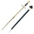 Original German WWII Aluminum Fitted Luftwaffe Officer Sword by Tiger with Scabbard Original Items