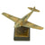 Original German WWII Trench Art Model Luftwaffe Messerschmitt Bf 109 with Shrapnel Fragment - ME-109 Original Items