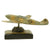 Original German WWII Trench Art Model Luftwaffe Messerschmitt Bf 109 with Shrapnel Fragment - ME-109 Original Items