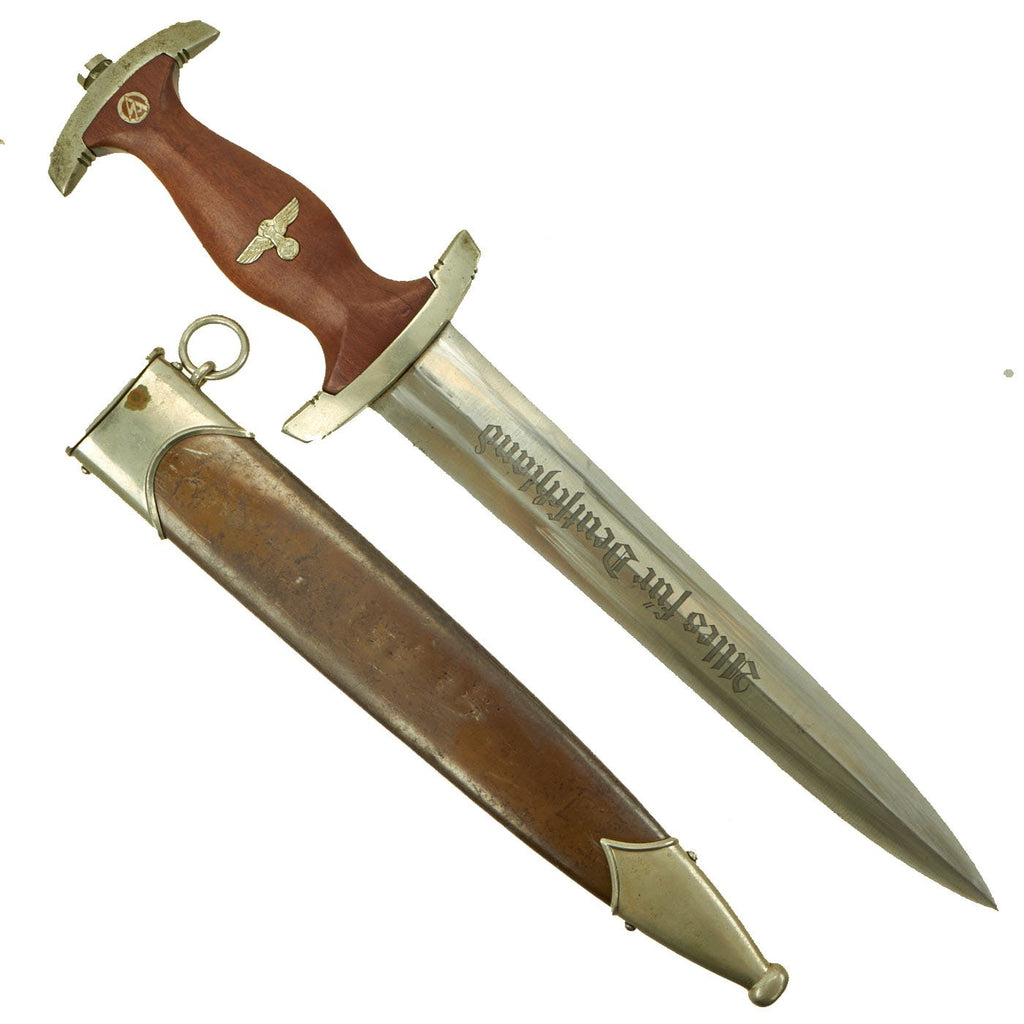 Original Rare German WWII Fully Intact Ernst Röhm Signature SA Dagger by E. Pack & Söhne with Scabbard Original Items