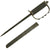 Original U.S. WWII First Pattern OSS Drop Knife with Scabbard made from Springfield Trapdoor Bayonet Original Items