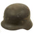 Original German WWII M40 Service Worn Single Decal Luftwaffe Helmet - marked E.F.62 Original Items