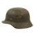 Original German WWII M40 Service Worn Single Decal Luftwaffe Helmet - marked E.F.62 Original Items