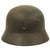 Original German WWII M40 Service Worn Single Decal Luftwaffe Helmet - marked E.F.62 Original Items