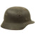 Original German WWII M40 Service Worn Single Decal Luftwaffe Helmet - marked E.F.62 Original Items