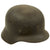 Original German WWII M40 Service Worn Single Decal Luftwaffe Helmet - marked E.F.62 Original Items