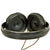 Original German WWII Panzer Armored Vehicle Model B Headset with Throat Mic Original Items