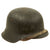 Original German WWII M42 Single Decal Army Heer Helmet with Torn 57cm Liner - stamped ckl64 Original Items
