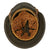 Original German WWII M42 Single Decal Army Heer Helmet with Torn 57cm Liner - stamped ckl64 Original Items