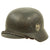 Original German WWII M40 Single Decal Army Heer Helmet with 57cm Liner & Chinstrap - NS64 Original Items