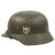 Original German WWII M40 Single Decal Army Heer Helmet with 57cm Liner & Chinstrap - NS64 Original Items